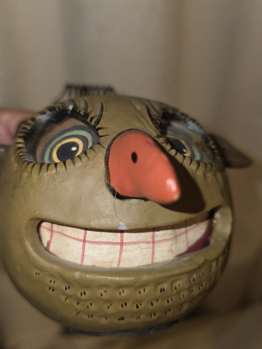Vintage Halloween "Poli-Wogg" or ceramic folk art by Salamander Graphix artist